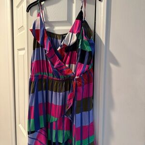 Brand new express dress multi colored flowy